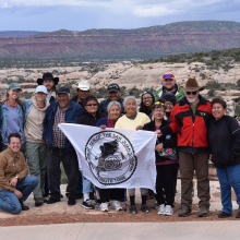 Group photo with Richard Stoffle and others in the Sonoran desert